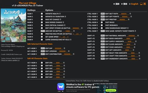 The Lost Village Trainer (0.3.14) .